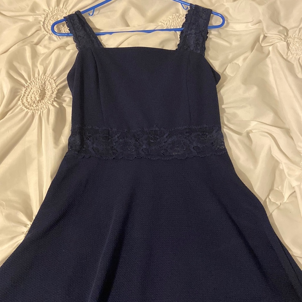 Blue dress large size girls